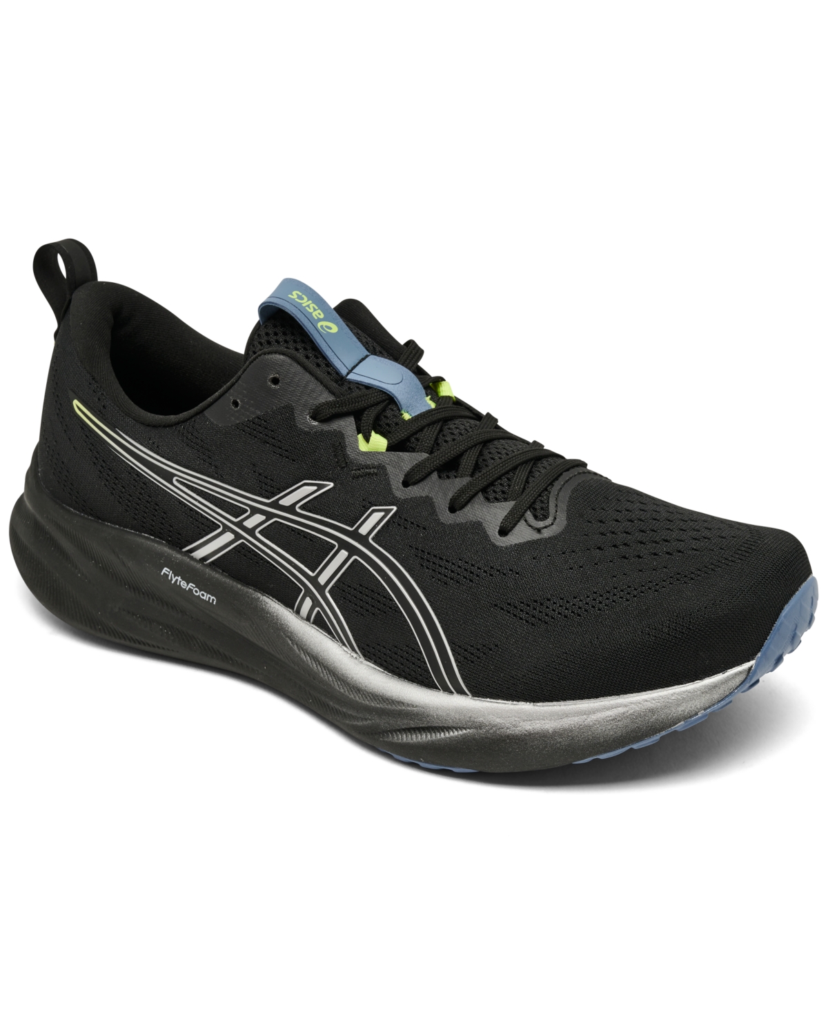 Men's Gel-Pulse 16 Running Sneakers from Finish Line - Black, Silver