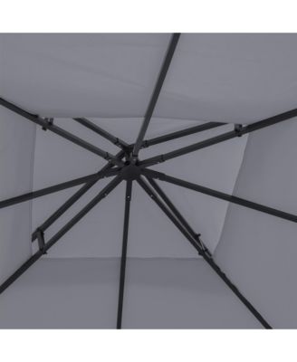Gazebo Replacement Canopy for 01 -0153, 9.8' x 9.8', Charcoal