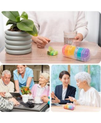 Weekly Pill Organizer 7 Day 2 Times a Day