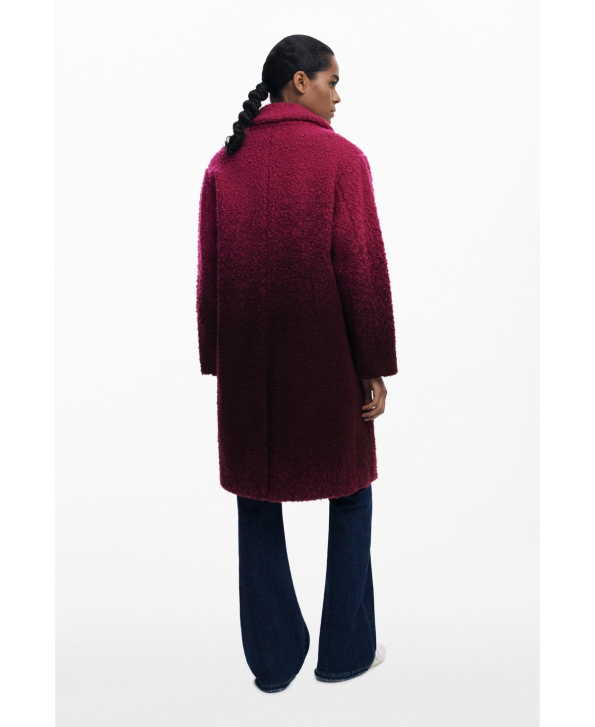 Desigual Women's Gradient boucle coat