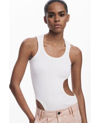 Women's Cut-out sleeveless T-shirt