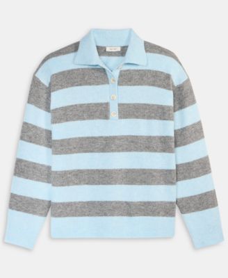 Women's Striped Rugby Sweater, Macy's Exclusive