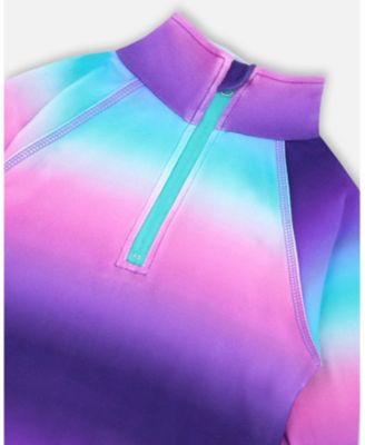 Toddler Girls Two-Piece Thermal Underwear Set Purple Gradient - Toddler|Child