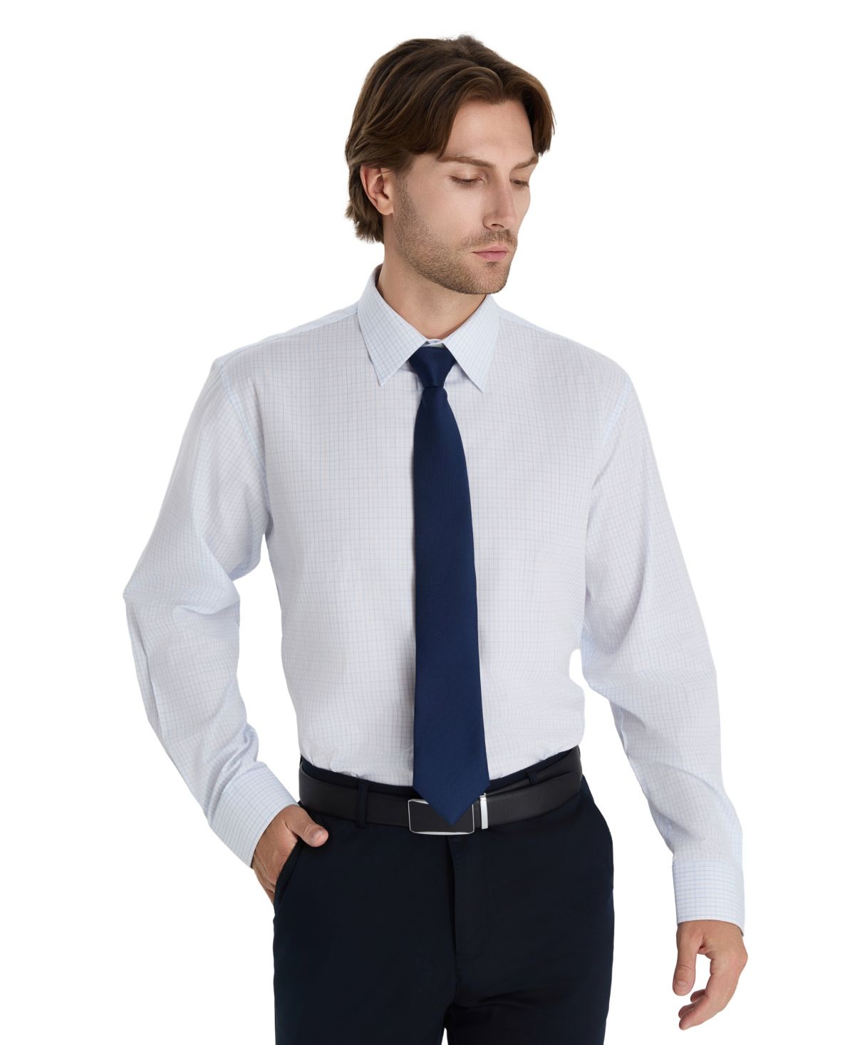 Мужская рубашка в мелкую клетку обычного покроя, эксклюзивная от Macy's