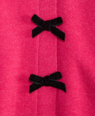 Girls 7-16 Bow Cardigan Sweater