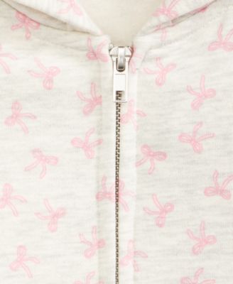 Girls 7-16 Printed Zip Hoodie