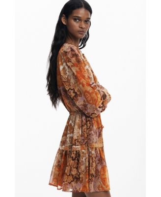 Women's Boho Paisley Dress