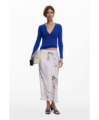 Women's Fine buttoned sweater