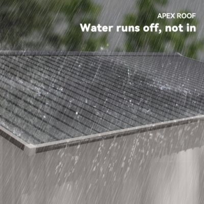 11ft x 9ft Outdoor Metal Storage Shed with 2 Doors,