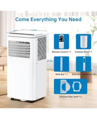 8,000 BTU 3-in-1 Cooling, Dehumidifier & Fan with Timer, Remote, LED Display - Portable Air Conditioner