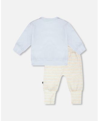 Baby Boy Cotton Pant and Top Set Light Blue - Baby