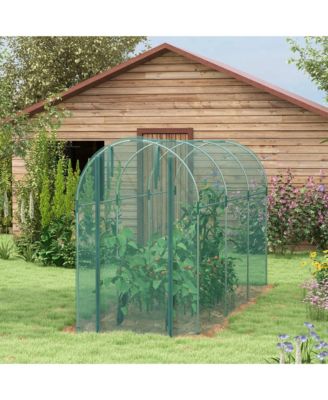 4' x 12' Plant Protection Tent Crop Cage with Door,