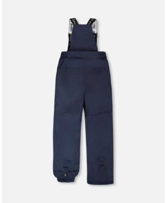 Girl Two-Piece Play Snowsuit with Printed Jacket Navy Blue - Toddler|Child