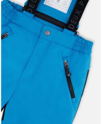 Little Boys Two-Piece Play Snowsuit with Printed Jacket Blue - Toddler|Child