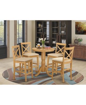5 PC counter height pub set-pub Table and 4 counter height Chairs