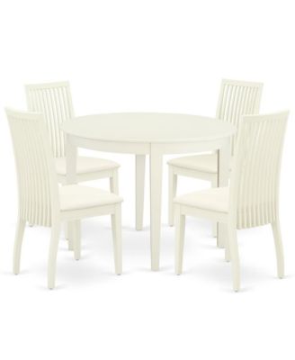  5 Pc Kitchen Nook Table and  Wooden Chairs  Dining Room Set