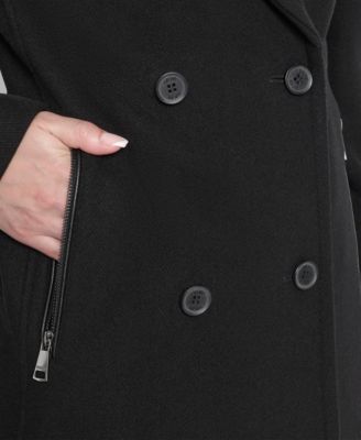 Women's Double-Breasted Bibbed Collared Coat