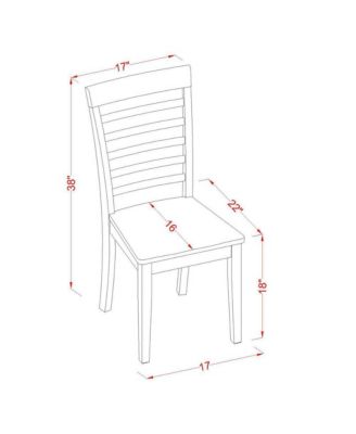 3-piece Mahogany Dining Room Set
