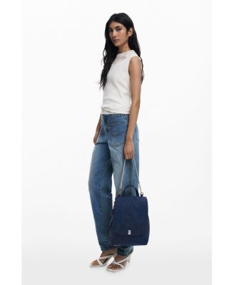 Women's Small embossed flap backpack