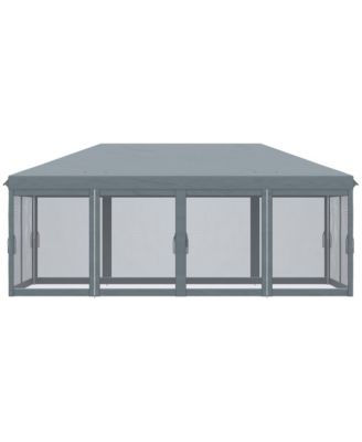 10' x 20' Pop Up Canopy with 6 Sidewall Mesh Nettings,