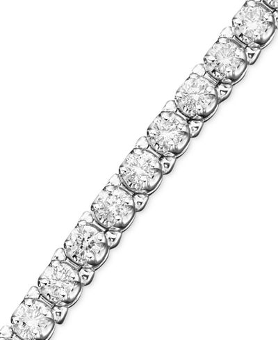 Certified Diamond Bracelet in 14k White Gold (3 ct. t.w.) - Bracelets - Jewelry & Watches - Macy&#39;s