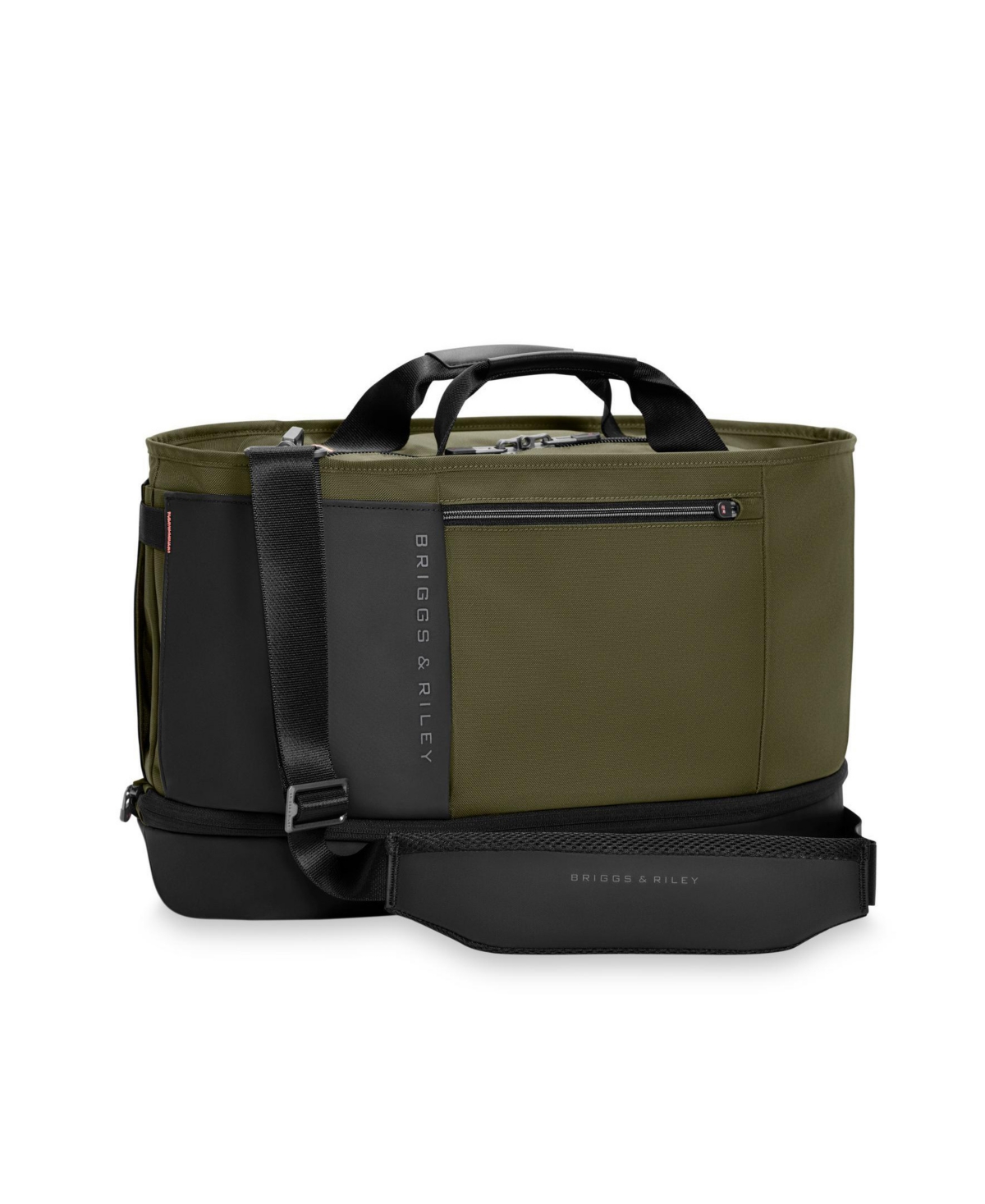 Briggs & Riley Expandable Overnighter In Green