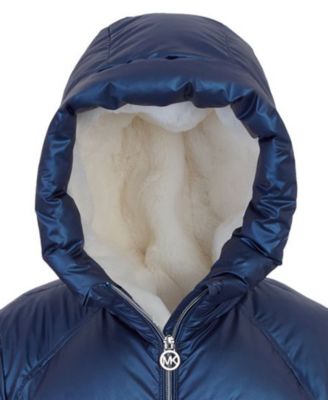 Toddler and Little Girls Hooded Puffer Jacket