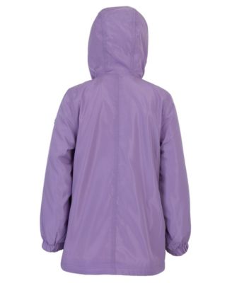 Toddler and Little Girls Fleece Lined Rain Jacket