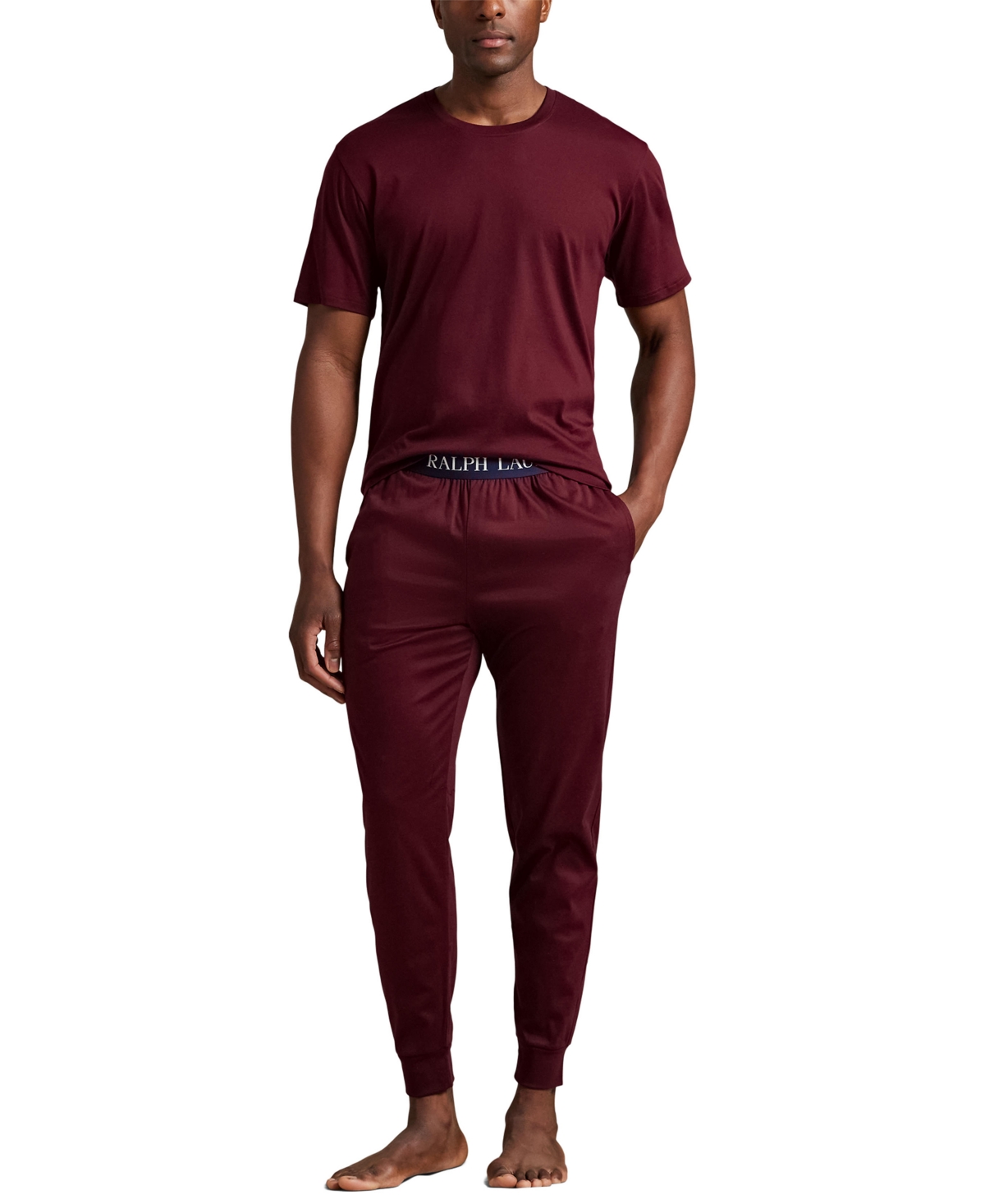Polo Ralph Lauren Men's Elastic Waist Pajama Jogger Pants In Brown