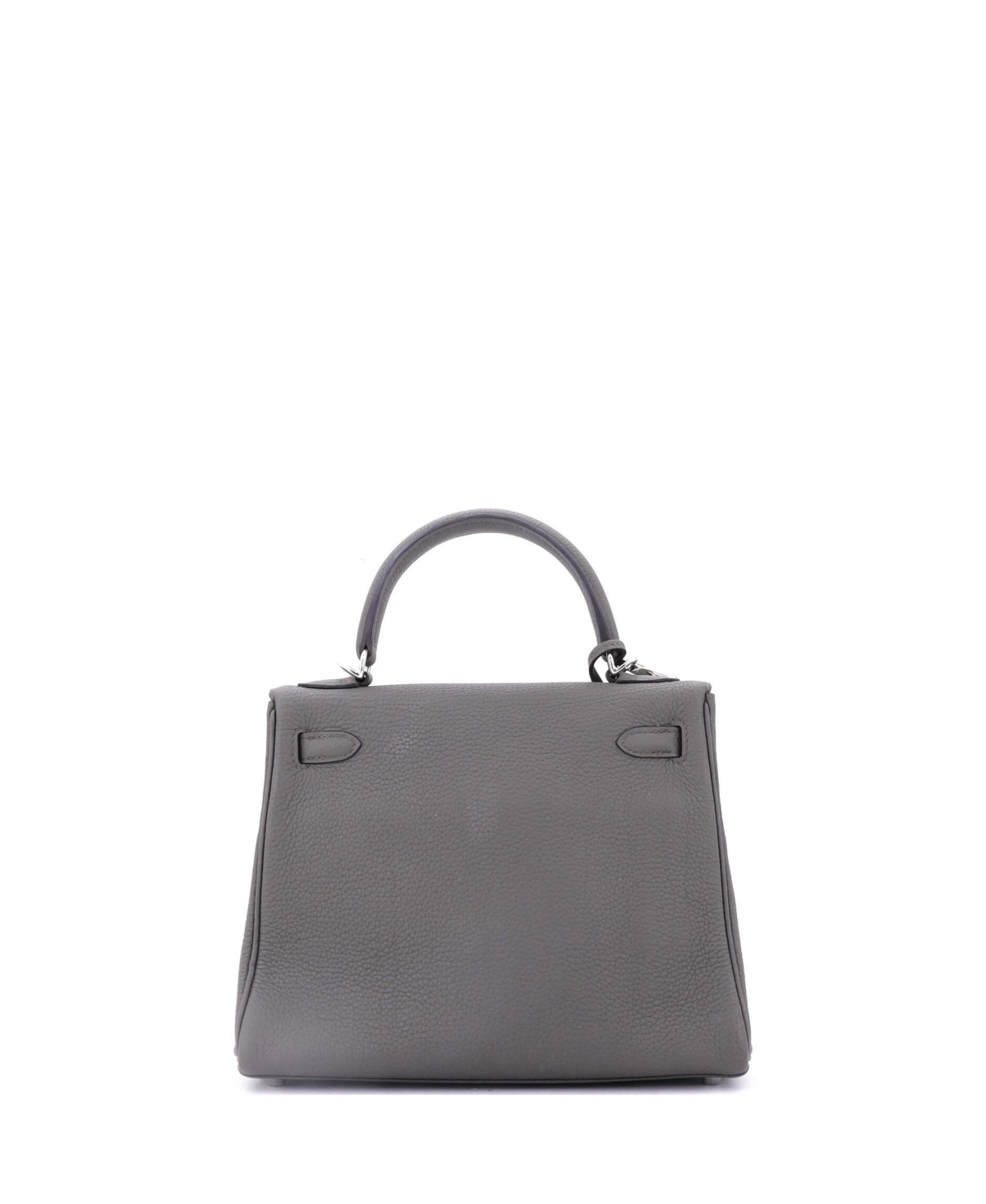 Pre-Owned Hermes Kelly Handbag Grey Togo with Palladium Hardware