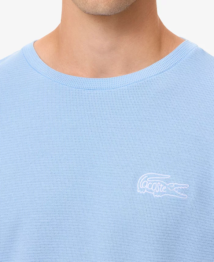 Men's Exclusive Crocodile Waffle-Knit Thermal Shirt - thumbnail 2