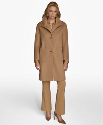 Women's Stand-Collar Single-Breasted Coat