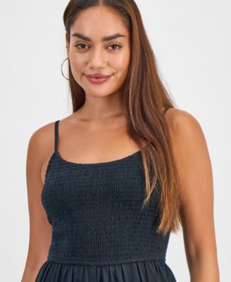 Petite Repeat Cargo-Pocket Jumpsuit, Exclusively at Macy's