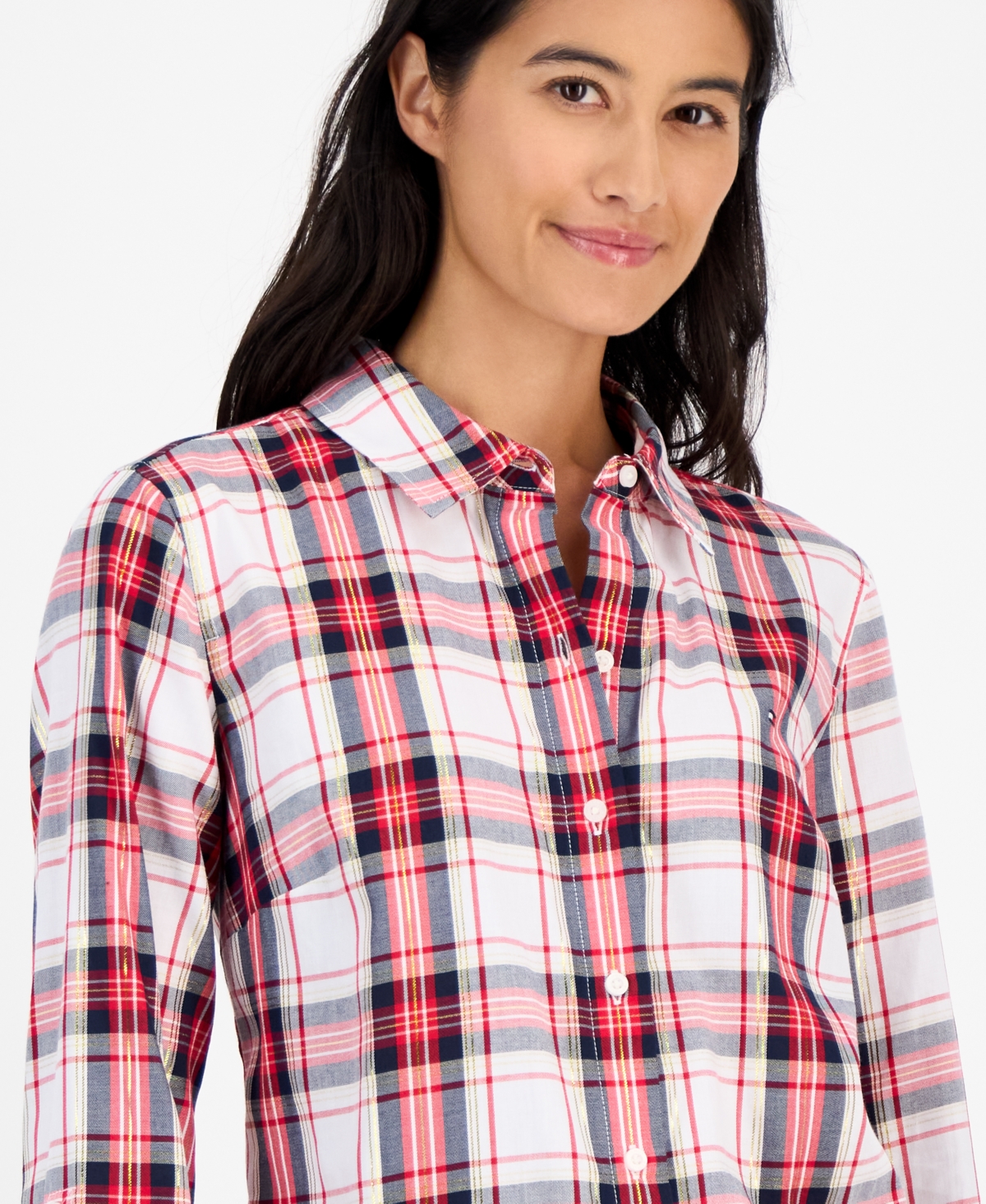 Tommy Hilfiger Women's Tartan Utility Shirt