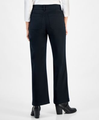 Petite Mid Rise Wide-Leg Pants, Macy's Exclusive