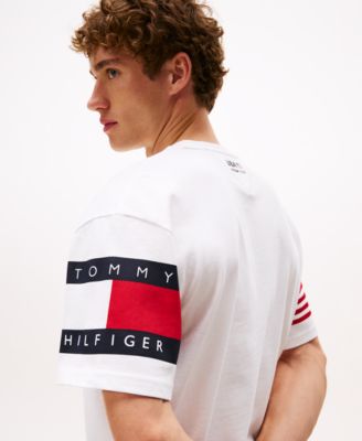 Men's Tommy x U.S. SailGP Team Sail Panelled Short Sleeve T-Shirt