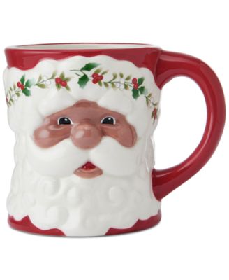 Winterberry - African-American Santa Figural Mug