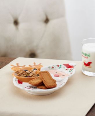 Santa & Reindeer Cookie Plate