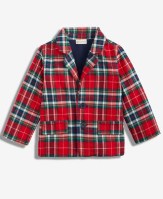 First Impressions - Baby Boys North Pole Cotton Flannel Blazer