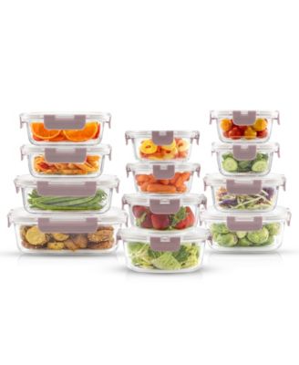 24-Pc. Glass Storage Containers with Lids