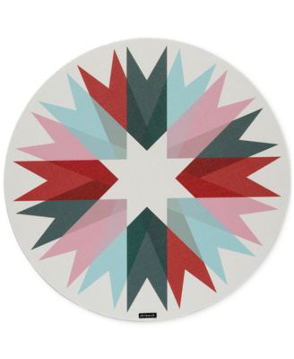 Ribbon-Print Round 15" Placemat