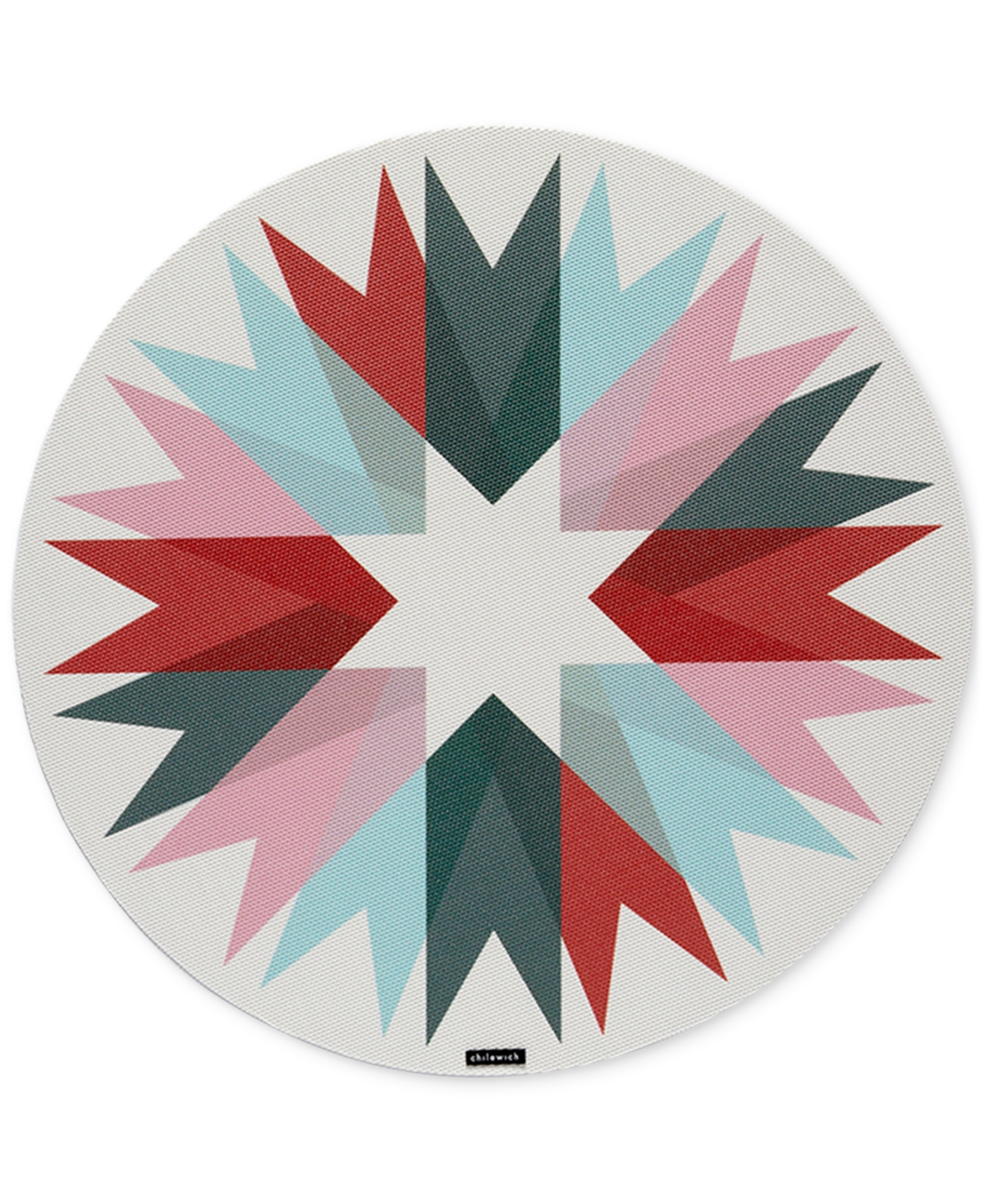 Chilewich Bow-print 15" Round Placemat In Multi