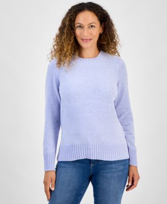 Petite Chenille Crewneck Sweater, Created for Macy's