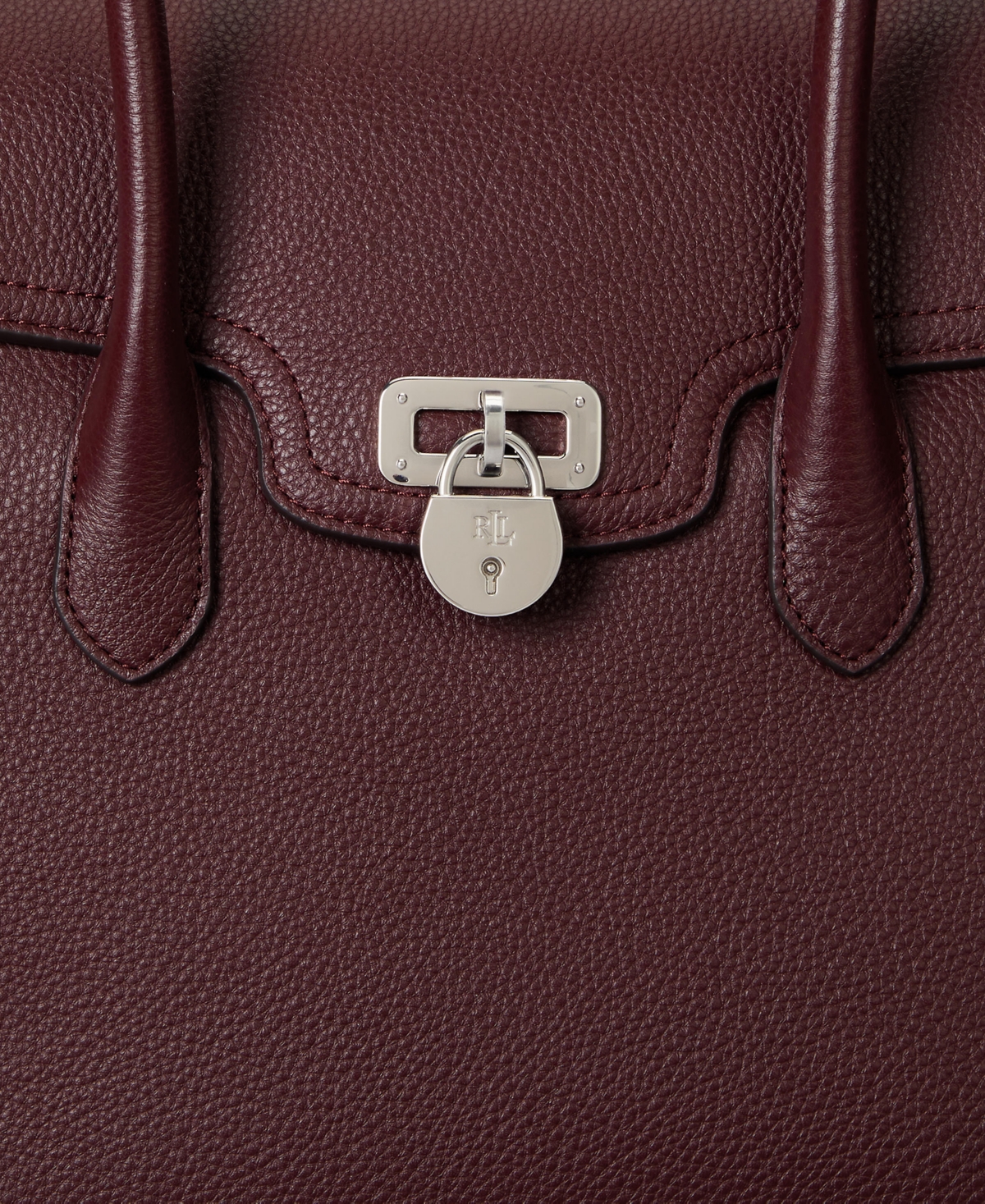 Ralph Lauren Pebbled Leather Extra-large Tanner Satchel In Animal Print