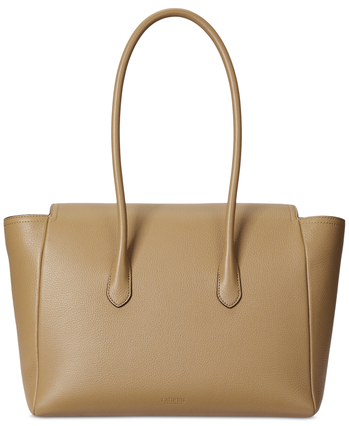 Ralph Lauren Pebbled Leather Extra-large Tanner Satchel In Multi