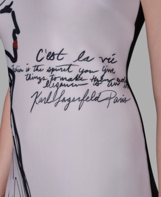 Women's Sleeveless Scuba Shift Dress