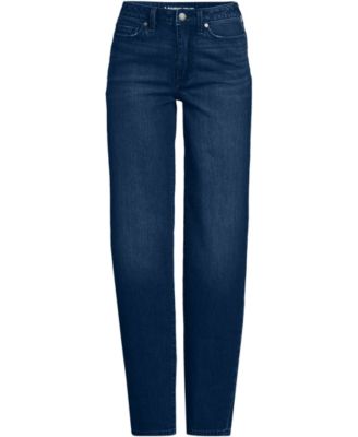 Women's Tall Soft Denim Mid Rise Relaxed Straight Leg Jeans