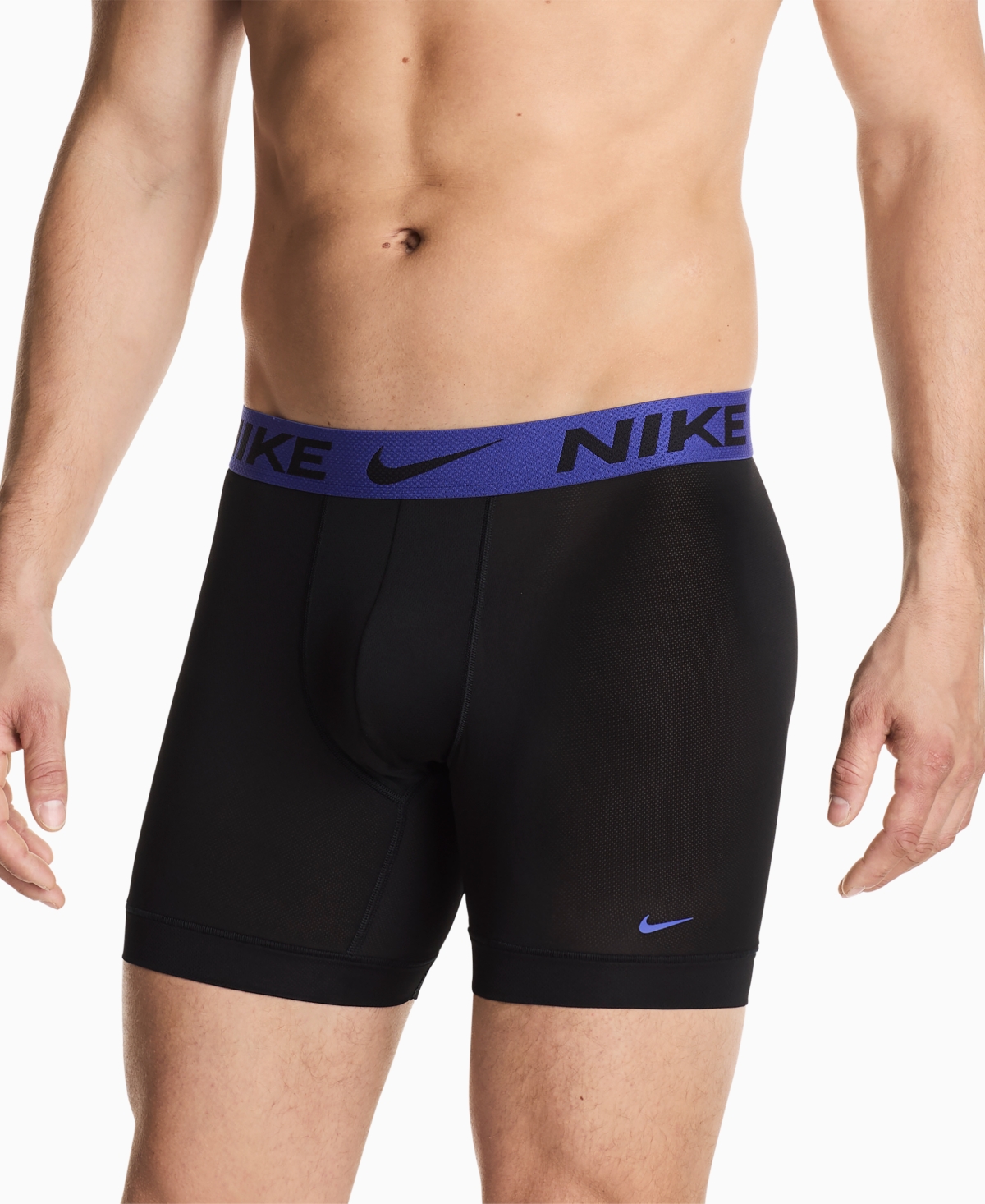 Nike Men's 3-pack Dri-fit Boxer Briefs In Black