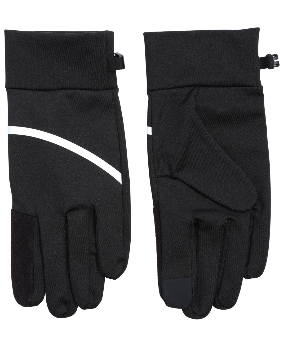 Alfani Men's Reflective Stripe Gloves, Macy's Exclusive In Black