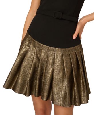 Women's Strapless Drop-Waist Minidress